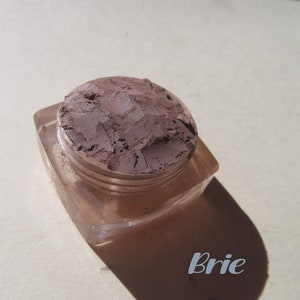 Brie - Dark Brown Shimmer Mineral Eyeshadow: Vegan Eco-Friendly Makeup
