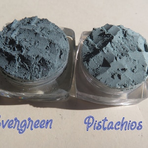 Green Mineral Eyeshadow Set: Matte Pistachio & Evergreen, Cruelty-Free