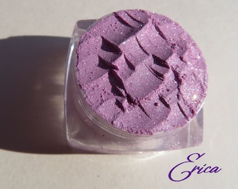 ERICA - Super Sparkly Shimmer Lavender Purple Mineral Eyeshadow,  Loose Pigments, Pure Vegan Cruelty-Free Mineral Eye Shadow
