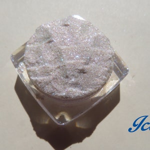 ICE: White Glitter Blue Shimmer Mineral Eyeshadow - Vegan Highlighter