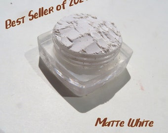 MATTE WHITE - Loose Powder Semi-Sheer White Mineral Eyeshadow | Highlighter | Vegan Mineral Eye Shadow