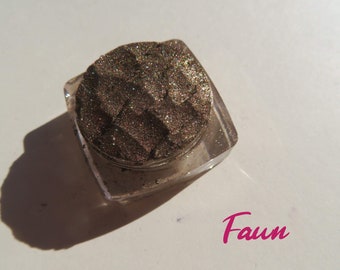 NEW - FAWN - Dark Brown Golden Shimmer Loose Mineral Eyeshadow | Loose Pigments Cruelty-Free | Vegan Mineral Eye Shadow