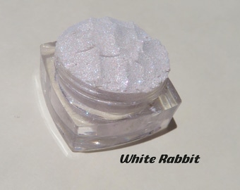 White Rabbit - Eye Glitter: Sparkly White Violet Shimmer, Vegan Mineral Eyeshadow
