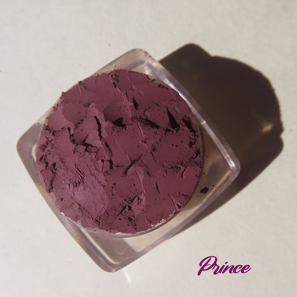 PRINCE - Dark Mauve Matte Vegan Mineral Eyeshadow, Eco-Friendly Loose Pigments, Cruelty-Free, Pure Mineral Eye Shadow