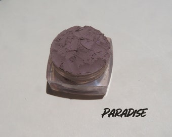 PARADISE - Matte Brown Gray Loose Powder Eyebrow or Eye Shadow, Vegan Mineral Makeup Eyeshadow