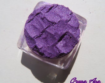 GRAPE APE - Purple Shimmer Loose Mineral Eyeshadow, Purple With Heavy Blue Shimmers, Vegan Mineral Eye Shadow