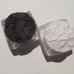 Matte Mineral Eyeshadow Set: Black & White Vegan Eye Shadow