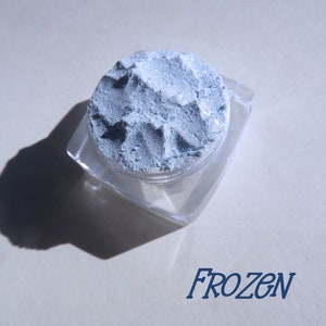 FROZEN Pale Sky Blue Sparkly Shimmer Mineral Eye Shadow, Loose Pigments, Cruelty-free, Vegan Mineral Eyeshadow image 8