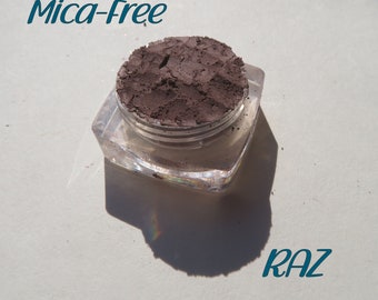 RAZ - Mica-Free Matte Dark Brown Mineral Eyeshadow, Loose Pigments, Vegan Cruelty-Free, Mineral Makeup Eye Shadow