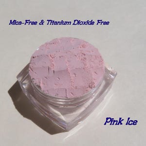 Pink Ice - Mica and Titanium Dioxide Free Matte Pale Pink Eyeshadow: Vegan