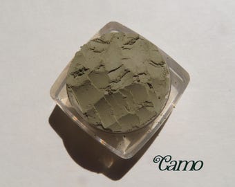 CAMO - Matte Mineral Eyeshadow: Dark Olive Green , Vegan Mineral Pigment