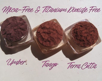 Fall Colors Mica-Free Mineral Eyeshadow: Vegan Brown Loose Pigments