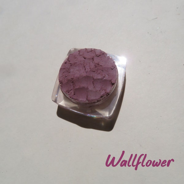 WALLFLOWER - Dark Matte Muted Purple Mineral Eye Shadow, Vegan, Carmine Free Cruelty-Free, Loose Pigments, Mineral Eyeshadow