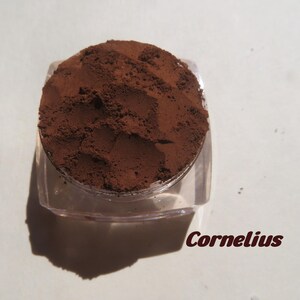 Cornelius: Dark Matte Brown Orange Mineral Eyeshadow, Vegan & Cruelty-Free