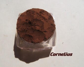 Cornelius: Dark Matte Brown Orange Mineral Eyeshadow, Vegan & Cruelty-Free