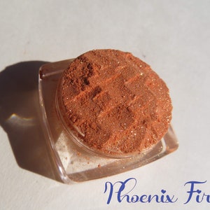 PHOENIX FIRE - Bright Orange Shimmer Mineral Eyeshadow, Eco-Friendly, Loose Pigments, Vegan Cruelty Free, Mineral Eye Shadow