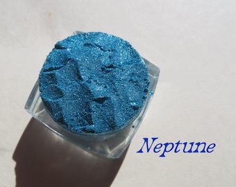 NEPTUNE - Blue Green Super Shimmer Mineral Eyeshadow, Loose Pigments, Cruelty-Free, Vegan Mineral Eye Shadow