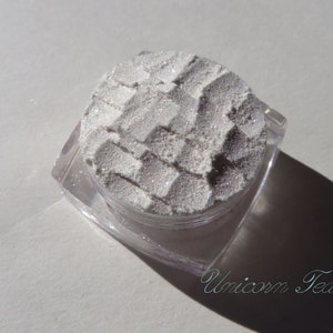 Lágrimas de Unicornio - Sombra de Ojos Mineral: Blanco Transparente Multicolor Brillante, Vegano