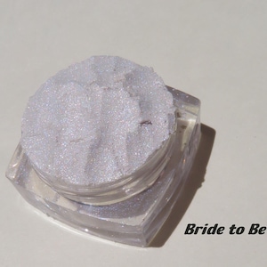 Shimmery Blue & White Mineral Eyeshadow: Vegan Cruelty-Free Highlighter
