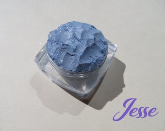 JESSE- Bright Sky Blue Shimmer Mineral Eyeshadow, Loose Pigments, Cruelty-free, Vegan Mineral Eye Shadow