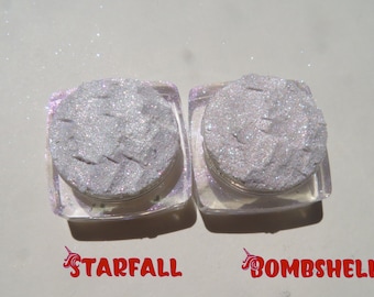 Sprankelende glanzende oogglitter: veganistische losse pigmentoogschaduw - Starfall & Bombshell