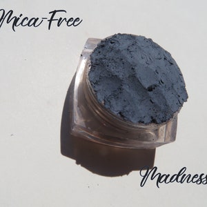 Madness - Mica-Free Matte Blue Black Mineral Eyeshadow Eyeliner: Vegan Cruelty Free