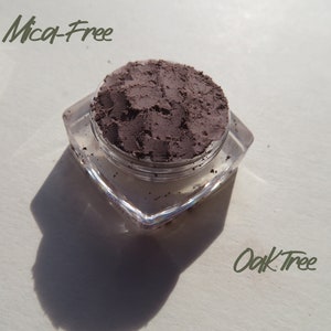 OAK TREE Sombra de ojos mineral mate marrón medio sin mica, pigmentos minerales sueltos, sombra de ojos de maquillaje mineral vegano y ecológico imagen 8