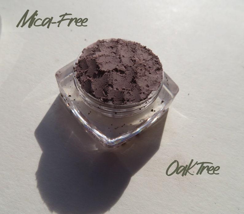 OAK TREE Mica-Free Medium Brown Matte Mineral Eyeshadow, Loose Minerals Pigments, Eco-Friendly, Vegan Mineral Makeup Eye Shadow image 8