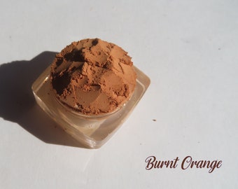 BURNT ORANGE - Matte Dark Orange Vegan Mineral Eyeshadow, Eco Friendly, Loose Pigments, Cruelty-Free Mineral Eye Shadow