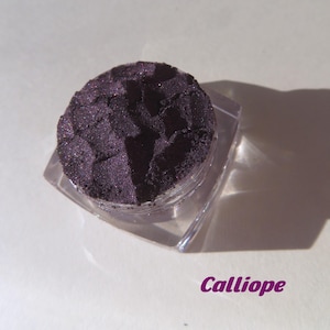 Calliope: Deep Purple Shimmer Mineral Eyeshadow, Vegan & Cruelty-Free