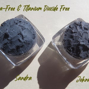 Matte Dark Blue Mineral Eyeshadow Gift Set: Mica-Free and Titanium Dioxide Free Vegan Powders