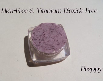 PREPPY - Muted Pale Purple Mica-Free & Titanium Dioxide Free Matte Mineral Eye Shadow Vegan Loose Pigments Cruelty-Free, Mineral Eyeshadow