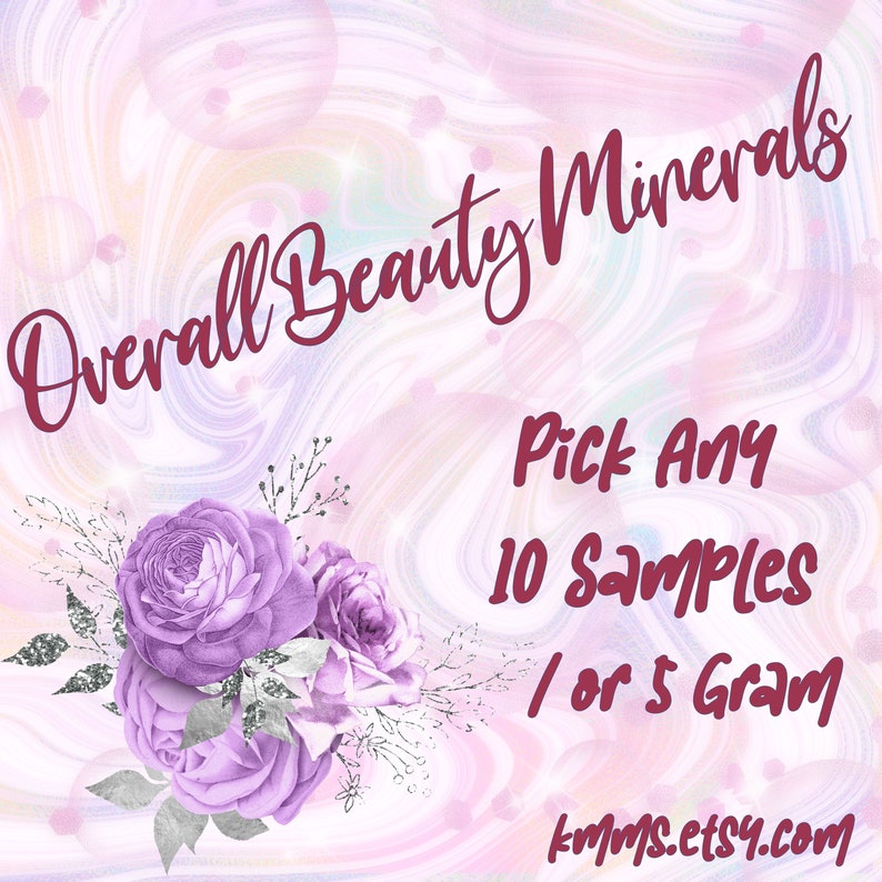 Choose any 10 Vegan Mineral Eyeshadows, Cruelty-Free, Vegan Eye Shadow Mineral Makeup, Beauty Makeup Gifts, Weddings, Parties, Your Choice image 1