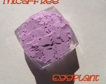 EGGPLANT Mica-Free Vegan Matte Pale Purple Mineral Eyeshadow, Loose Pigments Cruelty-Free Mineral Makeup Eye Shadow