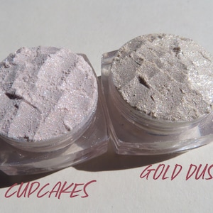 Sparkly Mineral Eyeshadow Gift Set: Gold Dust & Cupcakes, Cruelty-Free