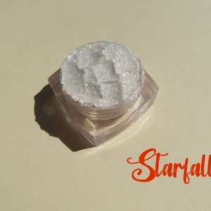Starfall White Shimmer Loose Eye Glitter: Vegan Mineral Eyeshadow