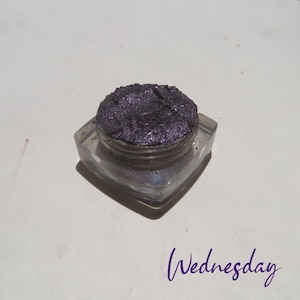 Wednesday Eyeshadow: Royal Dark Plum Shimmer, Vegan Cruelty-Free