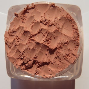 BRANDY - Coral Brown Semi-Matte Loose Powder Mineral Blush, Carmine Free, Cruelty Free, Coral Mineral Eyeshadow or Blush