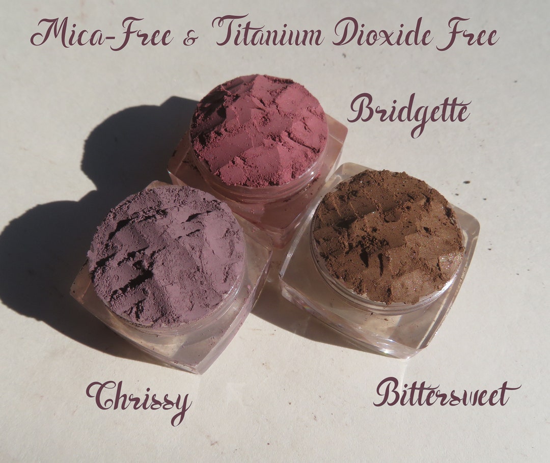 Fun New Titanium Dioxide Free/micafree Mineral Eyeshadows, 2 Shimmers