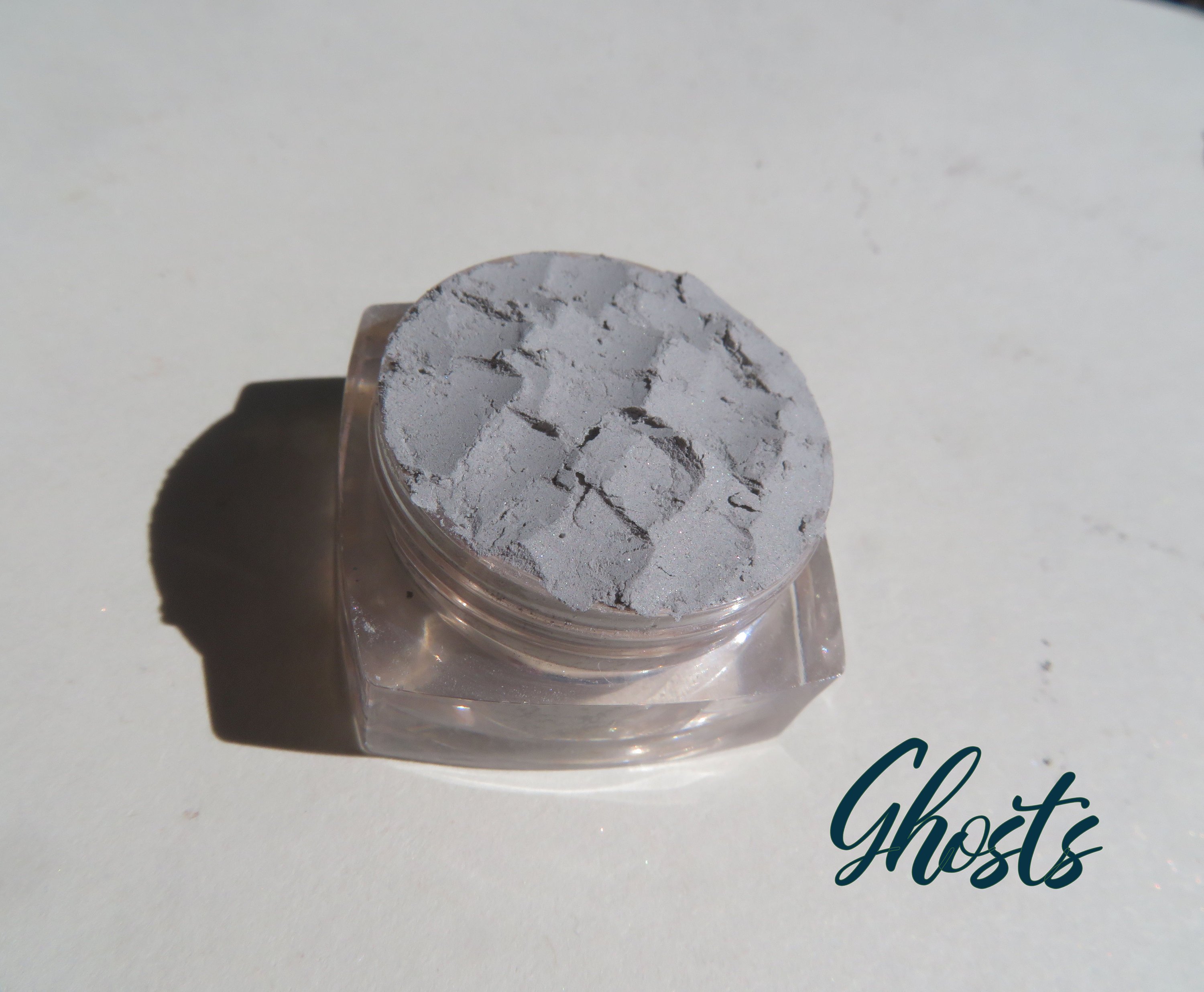GHOSTS - Pale Matte Gray Loose Pigments Mineral Eyeshadow, Eco-Friendly Vegan Light Matte Grey Mineral Eye Shadow