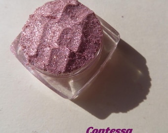 Contessa Pale Pink Glitter Eyeshadow: Vegan Mineral Shimmer