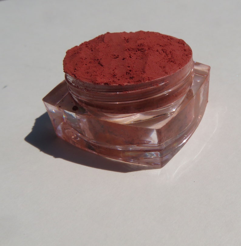 KARMA Orange Red Vegan Matte Loose Mineral Eyeshadow, Titanium Dioxide Free, Eco Friendly Cruelty-Free, Pure Mineral Eye Shadow image 5