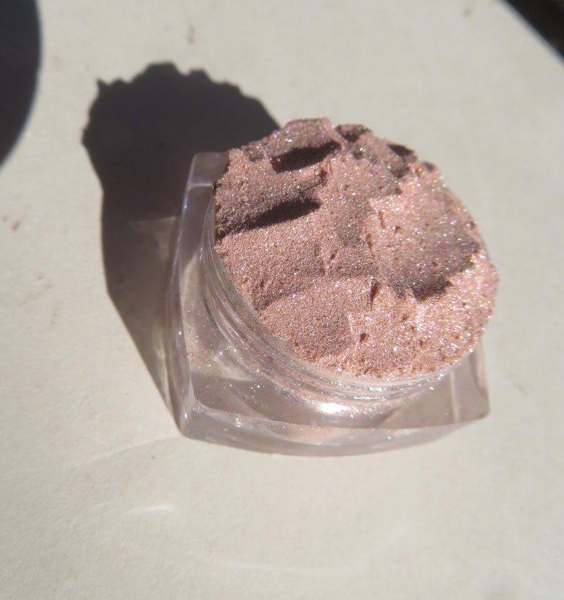 PANDORA Nude Semi-Sheer Sparkly Shimmer Vegan Mineral Eyeshadow, Loose Pigments, Heavy Shimmer Mineral Eye Shadow image 7