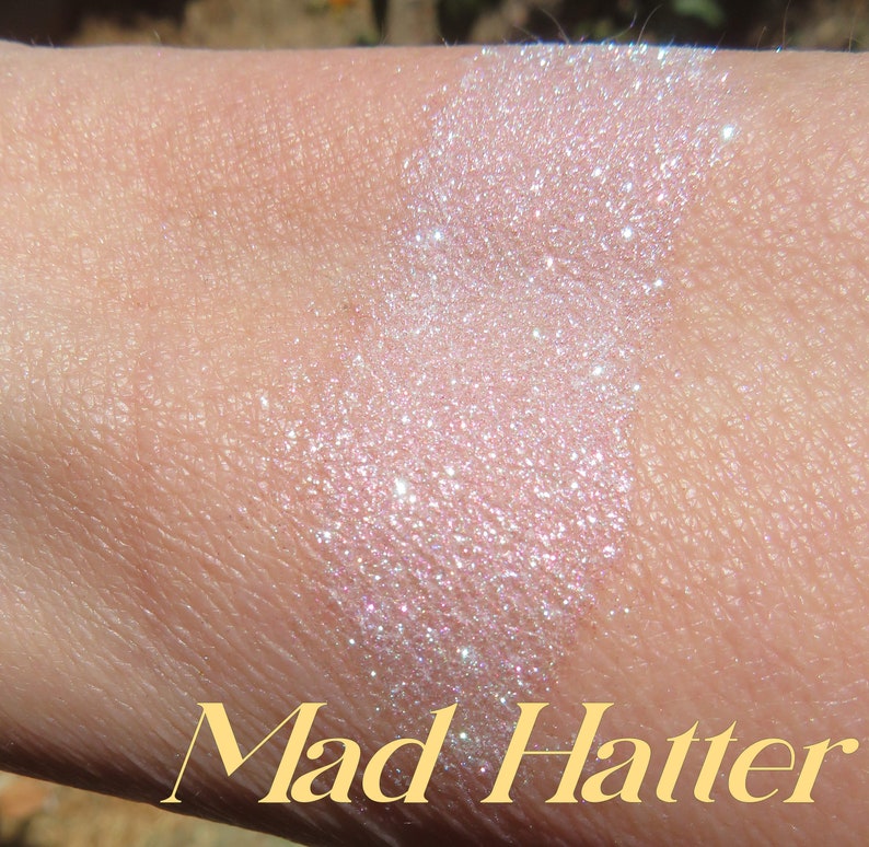 MAD HATTER Sparkly Fine Eye Glitter, Mineral Eyeshadow, Shimmer Highlighter, Loose Powder Vegan Handcrafted Eye Makeup image 9