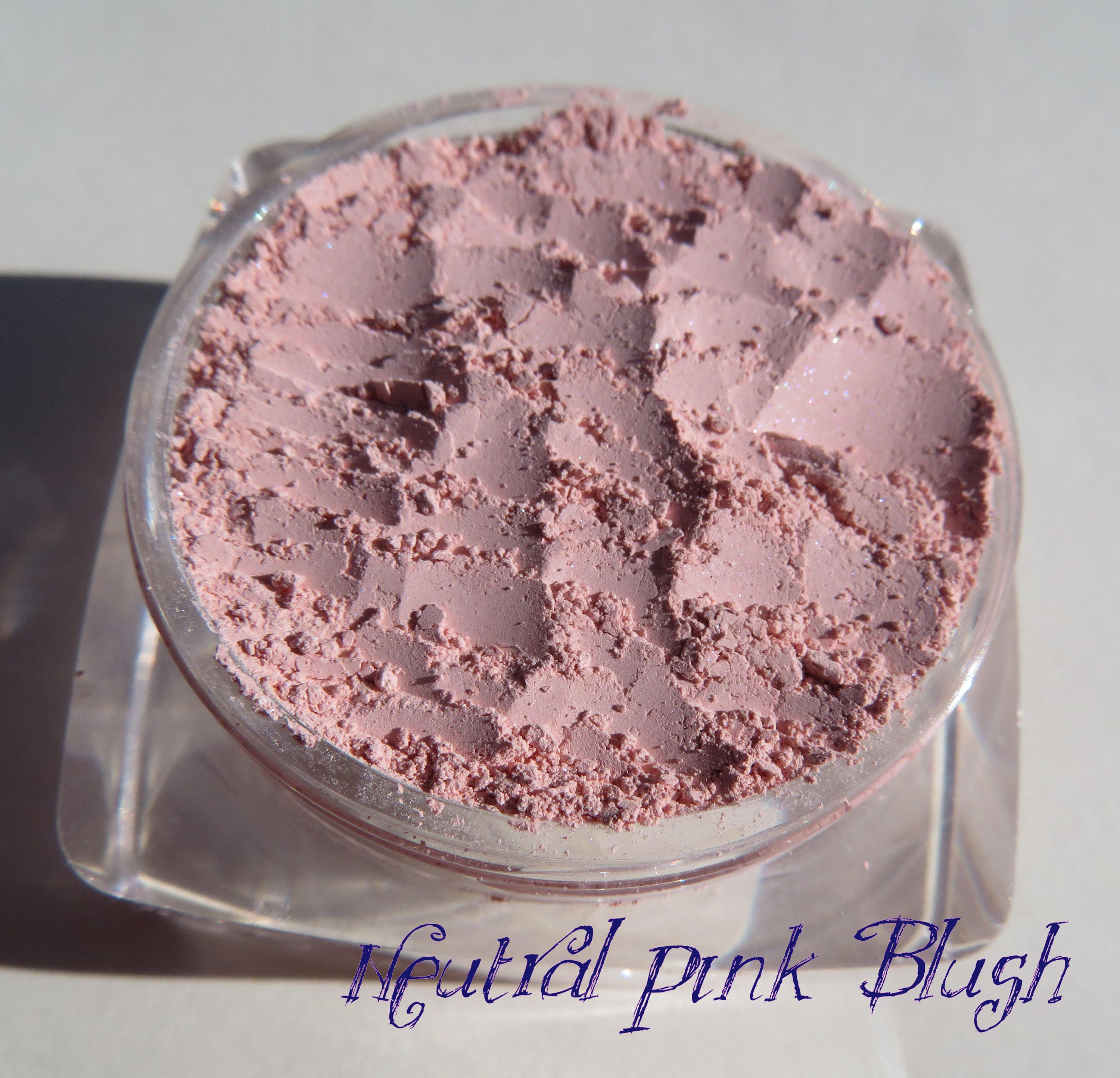 Neutral Pink Loose Powder Mineral Blush | Vegan Semi-Matte Pink Blush…
