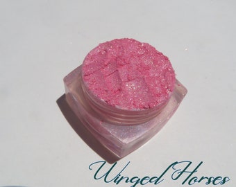 GEFLÜGELTE PFERDE - Schimmernder Rosa Loser Pigment Mineral Lidschatten, Vegan Karminfrei, Umweltfreundlicher Grausamkeit Freier Mineral Lidschatten - Eingestellt