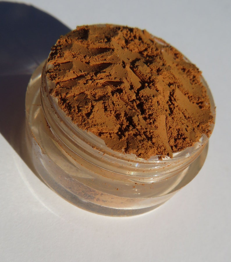 Gingerbread Sandy Brown Mineral Eye Shadow Matte Brown Loose Pigments Cruelty Free Vegan Mineral Eyeshadow - 