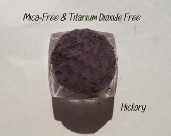 Hickory Matte Dark Brown Mineral Eyeshadow: Mica & Titanium Dioxide Free, Vegan