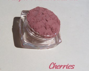 CHERRIES - Matte Dusty Rose Mineral Eye Shadow, Mica-Free /Titanium Dioxide Free, Vegan Loose Pigment, Cruelty Free Mineral Eyeshadow