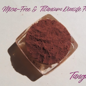 Tango Mineral Eyeshadow: Matte Dark Orange Brown, Vegan, Mica-Free and Titanium Dioxide Free